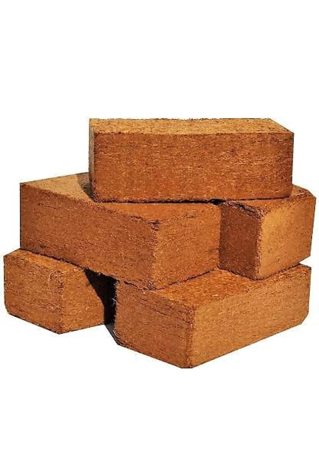 generic cocopeat brick block 650 grams expands to 3.5 kgs of coco peat powder