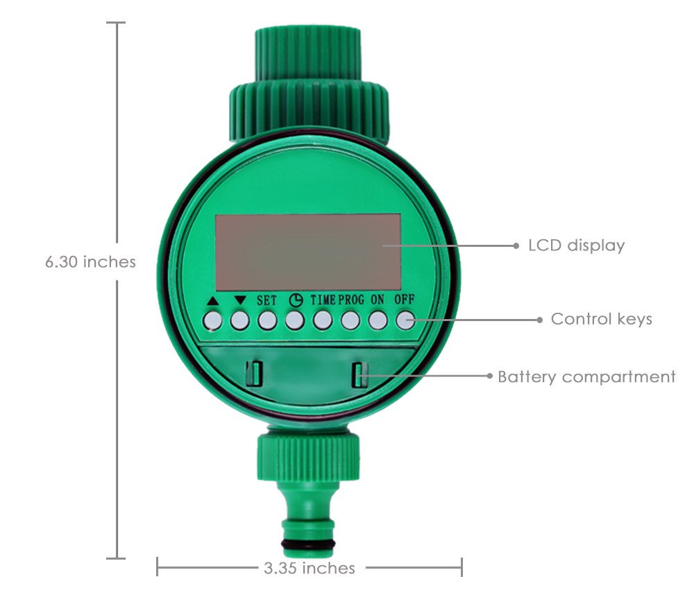 jern agro automatic intelligent electronic water timer rubber gasket solenoid valve irrigation sprinkler controller leak proof (1, digital)