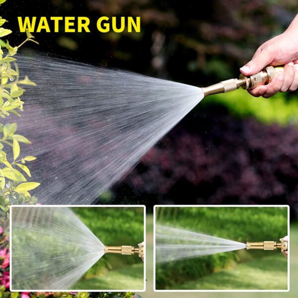 fsfttrad brass nozzle water spray gun water jet hose nozzles hose pipe spray gun suitable for 1/2" hose pipe for gardening and washing (without hose pipe)