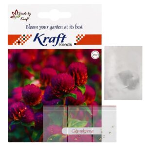 kraft seeds gomphrena globose mix 3 in 1 flower seed combo (pack of 3)