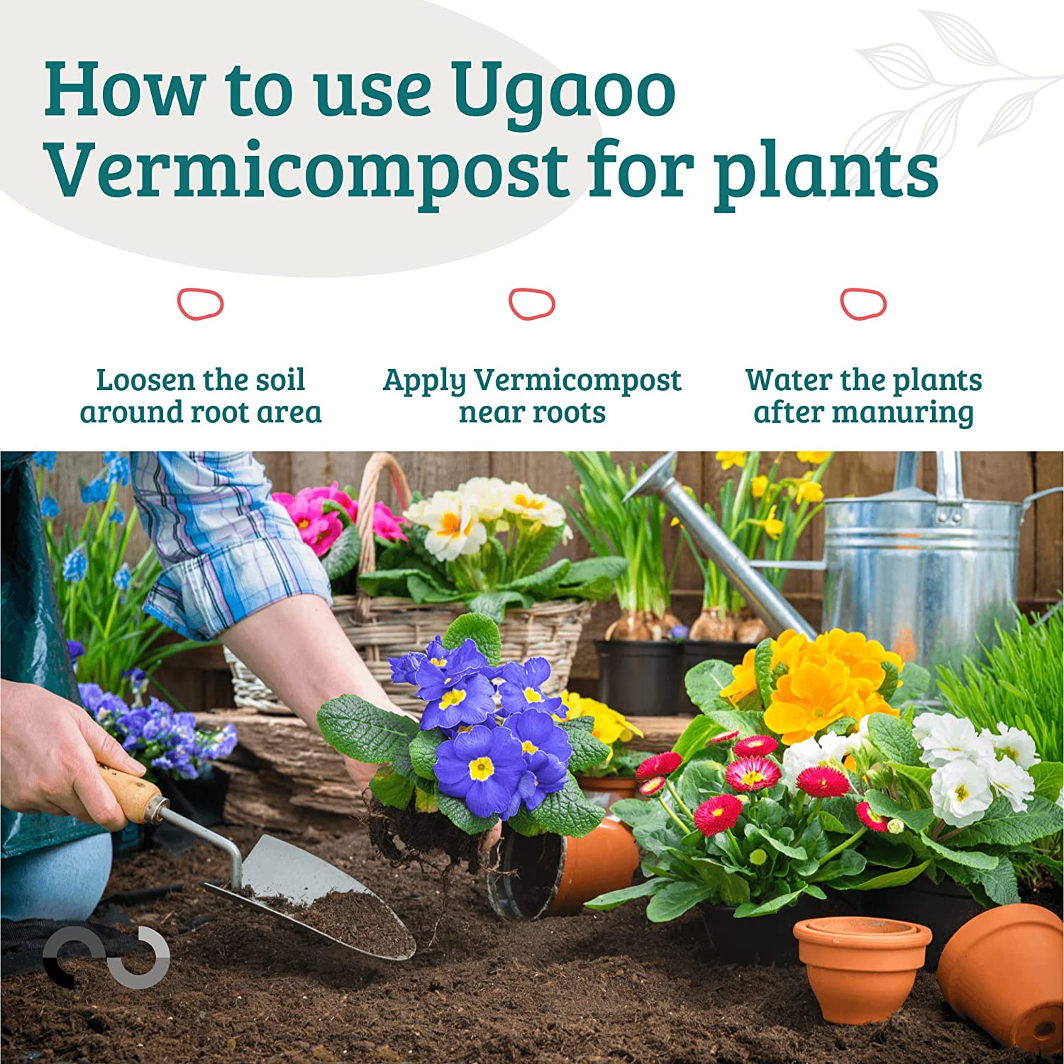 ugaoo vermicompost for plants 5 kg organic fertilizer & manure