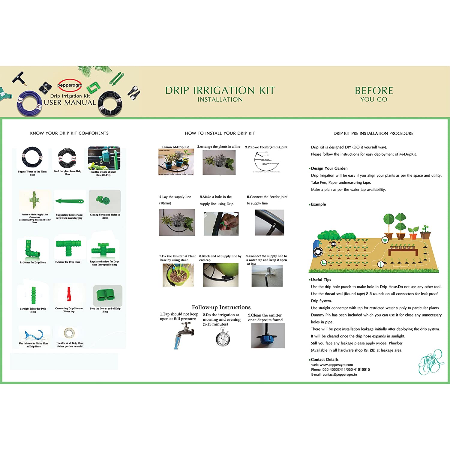 pepper agro m dripkit drip irrigation garden watering plants drip kit (automated 250 plants)